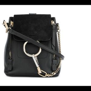Ladies Black Faye Mini Backpack